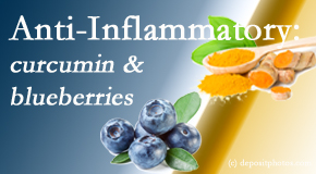OrthoIllinois Chiropractic shares recent studies touting the anti-inflammatory benefits of curcumin and blueberries. 
