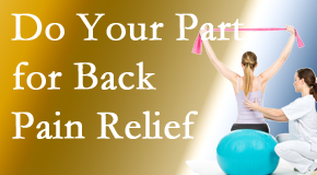 OrthoIllinois Chiropractic calls on back pain sufferers to participate in their own back pain relief recovery. 