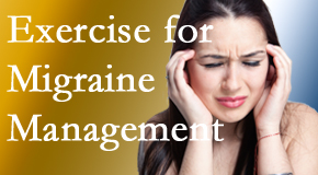 OrthoIllinois Chiropractic includes exercise into the chiropractic treatment plan for migraine relief.