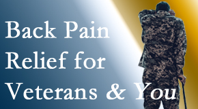 OrthoIllinois Chiropractic cares for veterans with back pain and PTSD and stress.