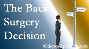 McHenry back surgery for a disc herniation is an option to be carefully studied before a decision is made to proceed. 