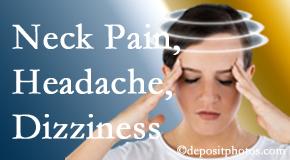 OrthoIllinois Chiropractic helps relieve neck pain and dizziness and related neck muscle issues.