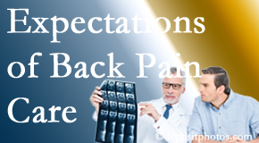 The pain relief expectations of McHenry back pain patients influence their satisfaction with chiropractic care. What is realistic?