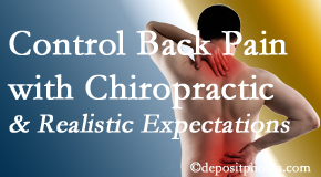 OrthoIllinois Chiropractic helps patients set realistic goals and find some control of their back pain and neck pain so it doesn’t necessarily control them. 