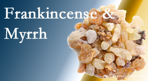 frankincense and myrrh picture for McHenry anti-inflammatory, anti-tumor, antioxidant effects
