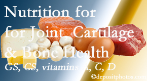 OrthoIllinois Chiropractic explains the benefits of vitamins A, C, and D as well as glucosamine and chondroitin sulfate for cartilage, joint and bone health. 