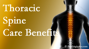 OrthoIllinois Chiropractic wonders at the benefit of thoracic spine treatment beyond the thoracic spine to help even neck and back pain. 