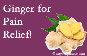 McHenry chronic pain and osteoarthritis pain patients will want to check out ginger for its many varied benefits not least of which is pain reduction. 