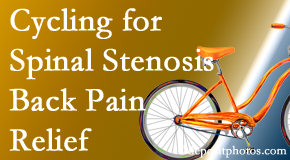 OrthoIllinois Chiropractic encourages exercise like cycling for back pain relief from lumbar spine stenosis.