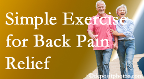 OrthoIllinois Chiropractic encourages simple exercise as part of the McHenry chiropractic back pain relief plan.