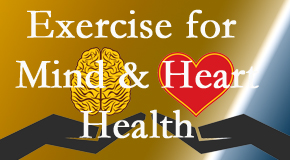 A healthy heart helps maintain a healthy mind, so OrthoIllinois Chiropractic encourages exercise.