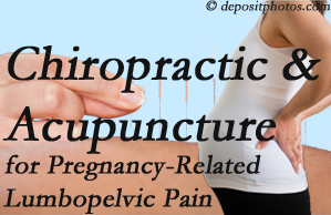 McHenry chiropractic and acupuncture may help pregnancy-related back pain and lumbopelvic pain.