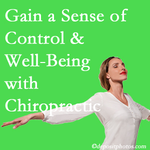 Using McHenry chiropractic care as one complementary health alternative boosted patients sense of well-being and control of their health.